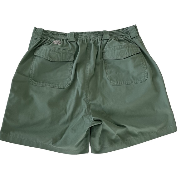 Weekender Men's Trader Cargo Shorts 38 Green Comfort Back-Elastic 6 Pockets‎ - Picture 2 of 11